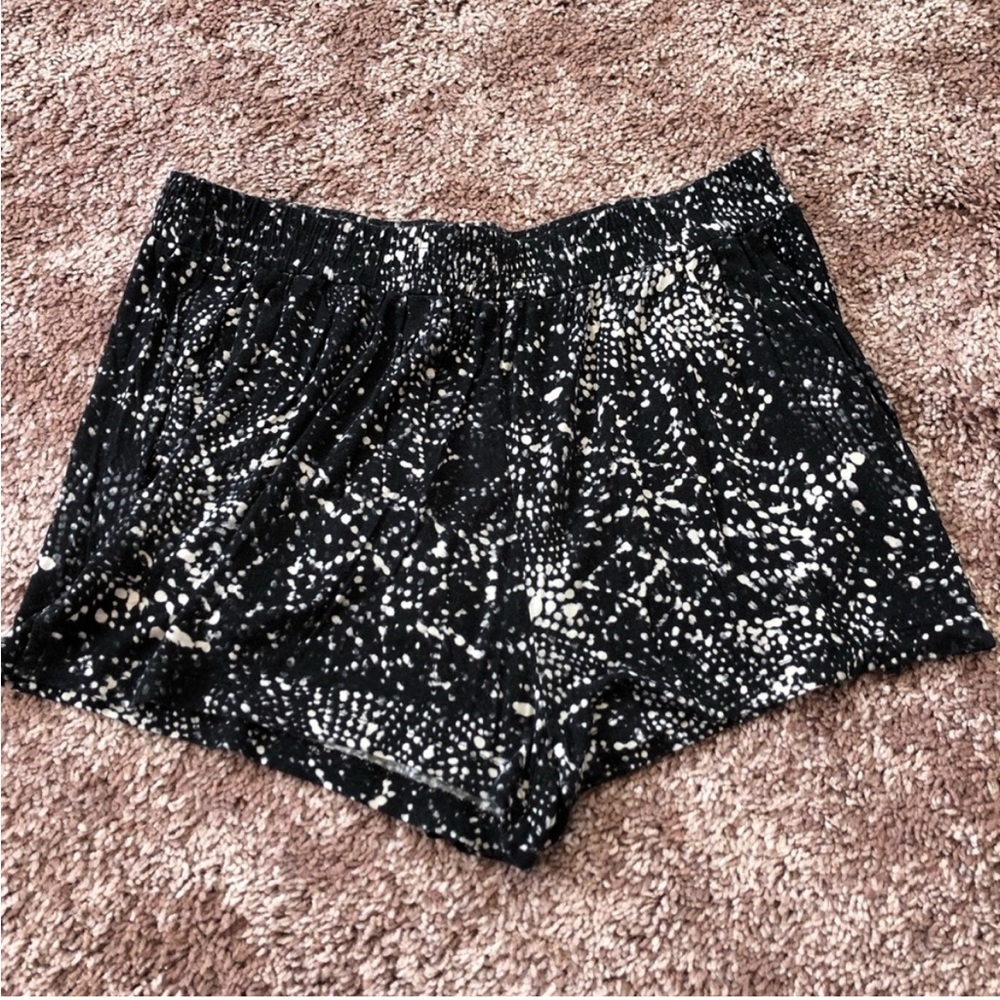 H&M Splattered Paint Thin Flowy Shorts